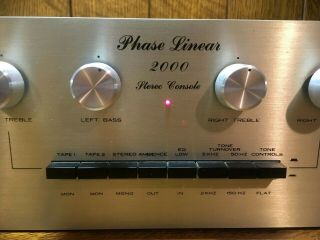 PHASE LINEAR MODEL 2000 STEREO PREAMP 3