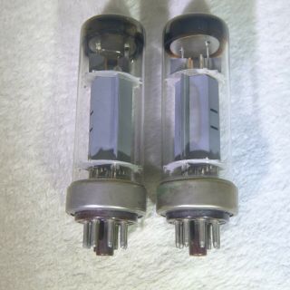Matched Pair Amperex/philips El34/6ca7 Metal Base Vacuum Tube 1956