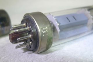 Matched Pair Amperex/Philips EL34/6CA7 Metal Base Vacuum Tube 1956 6