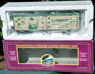 O - Gauge Scale Beverwyck Irish Cream Ale Steel Reefer - - Albany - - Mth 20 - 94209