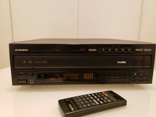 Pioneer Cld - M90 Laserdisc Player 5 Disc Cd,  3 Laserdiscs Near W/ Remote