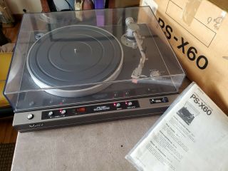 Sony Ps - X60 Turntable Box Great
