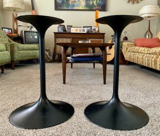 Pair Bose 901 Speaker Tulip Stands Black 18” Tall No Dents