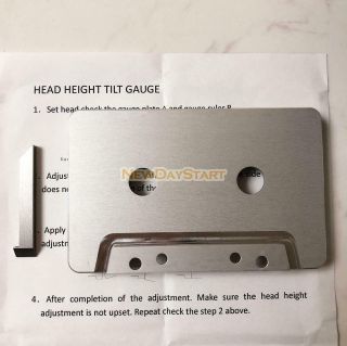 1set Head & Guide Gauge Mechanical Alignment Gauge Plate With 1pcs Check Bar