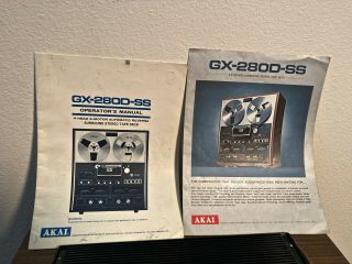 Akai GX - 280D - SS Open Reel in - serviced,  and 3