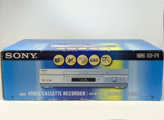 Sony Vcr Video Cassette Recorder Slv - N750 Vhs Player 4 Head Hi - Fi Stereo