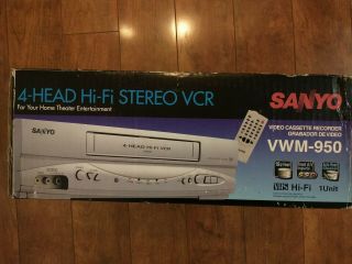 Sanyo Vwm - 950 4 Head Hi Fi Stereo Vcr