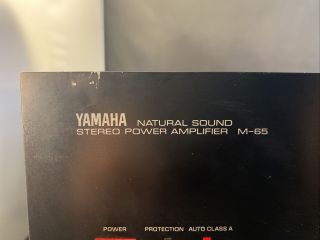 Yamaha M - 65 Natural Sound Power Amplifier LOCAL PICK ONLY 5