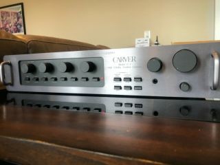 Carver C1 Sonic Holography Pre Amp.  Owner Box/manuals,  Etc