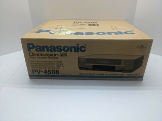 Panasonic Pv - 4508 Hi - Tech 4 Head Omnivision Vcr Vhs Player Recorder