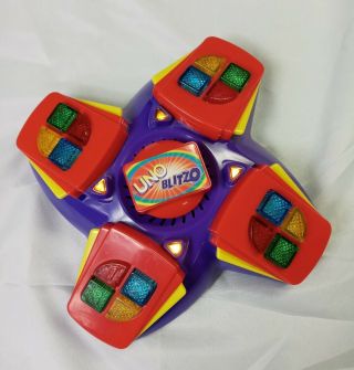 Uno Blitzo Electronic Game With Lights & Sound Mattel 2000.  Tested/works Great