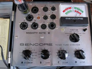 Sencore TC142 Mighty Mite V tube tester well - restored - 2