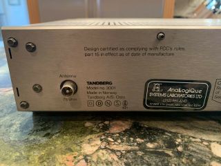 Tandberg 3001 FM Tuner.  serviced By Analogique 5