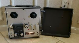 Collectible Vintage 4 - Track Reel To Reel Recorder Player Akai 1710