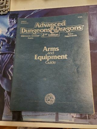 Ad&d 2nd Ed,  Arms And Equipment Guide,  Tsr,  1994