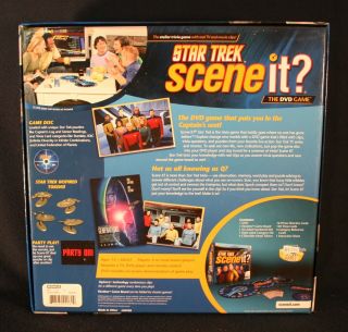 Scene It DVD Trivia Game Star Trek TV Movie Open Box Complete 2