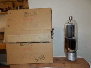 2 General Electric Nos/nib Jan - Cg - 805/vt - 143 Vacuum Tubes Guaranteed