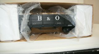 Aristo - Craft Art - 81011 G Scale B&o Wood Gondola Car With Orig Papers And Box