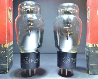 Rca Type 46 Tube Matched Pair - Tetrode/triode 45 - Fantastic Testing