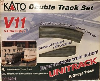 ✅ Kato N Scale Double Track Set V11 20 - 870 - 1