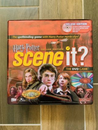 Harry Potter Deluxe Edition Scene It? Dvd Game In Metal Tin