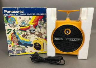 Panasonic Rq - 830s Yellow Portable 8 Track Player Box