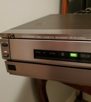 JVC HR - SC1000U VHS VCR Tape Cassette Player No Remote 3