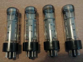 RFT EL34 (6CA7) power tubes.  Matched quad.  (NOS). 2