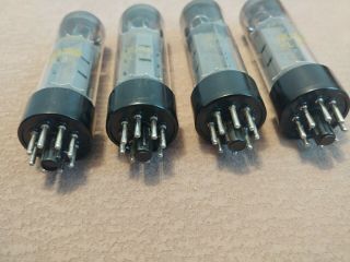 RFT EL34 (6CA7) power tubes.  Matched quad.  (NOS). 3