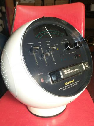 Weltron 2001 Am/fm Eight 8 Track Player White 1970’s Space Age Video