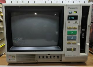 1986 Panasonic AG - 500 VHS Player/Monitor Combo - and 3