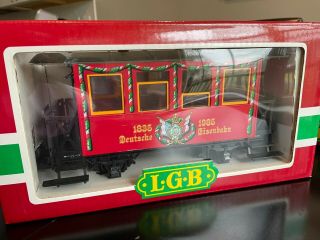 Lgb Lehmann Gross Bahn 3150 Wappenwagen Merry Christmas Box Car Train