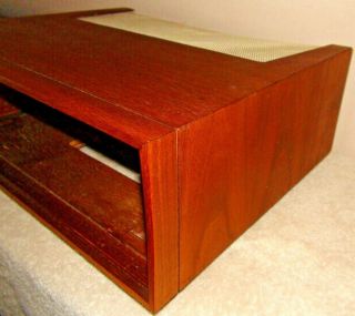 Vintage Fisher X - 202 - B Tube Amplifier Wooden Case 6