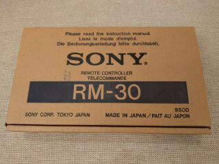 Sony RM - 30 Remote control for Sony tc R - 7,  R - 6,  EL - 7 2