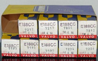 2 Nos Nib Tubes Valvo Philips E188cc 7308 Dc 1964 Matched Pairs (212057)