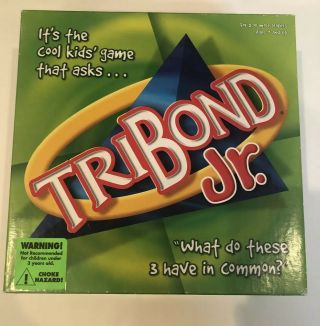 Tribond Jr Board Game : What Do 3 Things Have In Common? G6926 For Ages 7,
