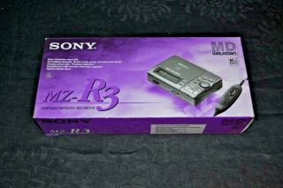 Sony Mz - R3 Portable Minidisc Player Walkman In Nos