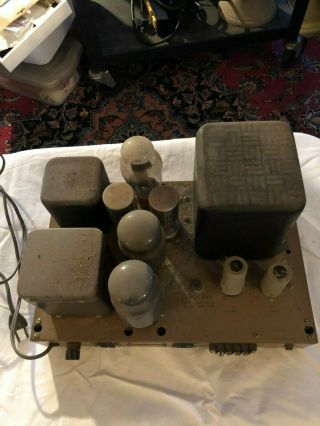 Heathkit W - 5M Vintage Mono Amplifier Tube Amp w/ Genalex KT66 Tubes - as found 4