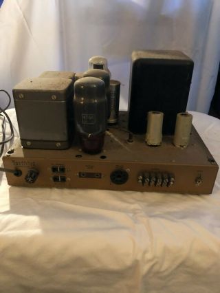 Heathkit W - 5M Vintage Mono Amplifier Tube Amp w/ Genalex KT66 Tubes - as found 5