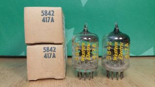 Western Electric 5842 417a Nos Nib 1953 Vacuum Tubes - 6 Matched
