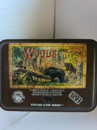 Channel Craft The Woods Are Full Of Them Dice Travel Game Metal Tin (a1)