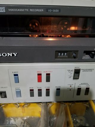 Sony V0 - 5600 Vtr U - Matic Video Cassette Recorder 3/4 Inch Tape Deck