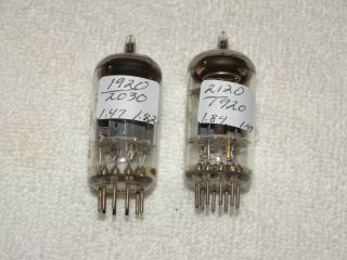 2 x 12DT7 (12AX7 sub) Amperex/Hytron Tubes Strong Matched Pair 1967 NOS 2