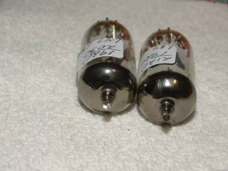 2 x 12DT7 (12AX7 sub) Amperex/Hytron Tubes Strong Matched Pair 1967 NOS 3