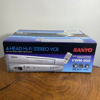 Sanyo VWM - 950 Hi Fi Stereo 4 Head VCR VHS Player video cassette recorder 2