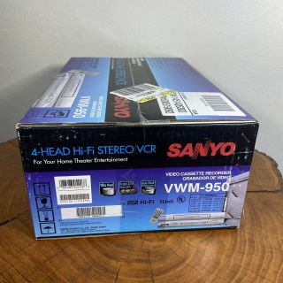 Sanyo VWM - 950 Hi Fi Stereo 4 Head VCR VHS Player video cassette recorder 4