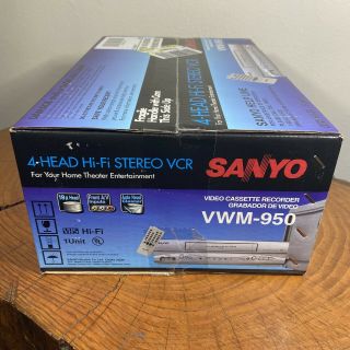 Sanyo VWM - 950 Hi Fi Stereo 4 Head VCR VHS Player video cassette recorder 6
