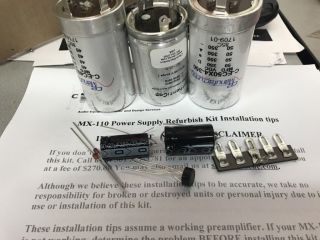 Deluxe Power Supply Capacitor Refurb Kit Mcintosh Mx - 110 (m - Series Only)