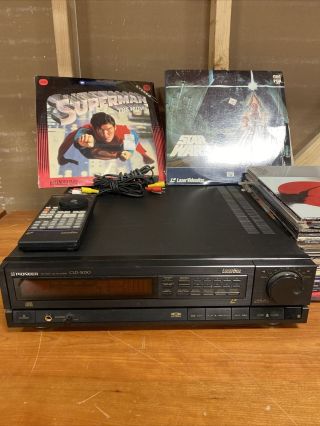 Pioneer Laser Disc Player (cld - 3030) Cd Cdv Ld W/controller,  45 Laser Disc Movies