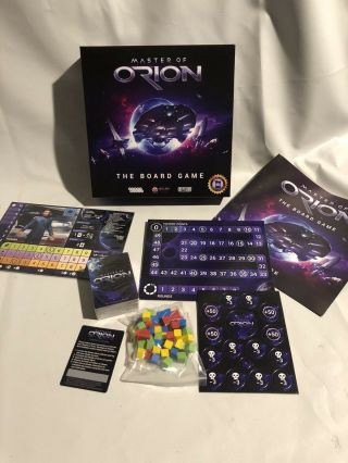 Master Of Orion Board Game Classic Strategy Multiplayer Cryptozoic Opened